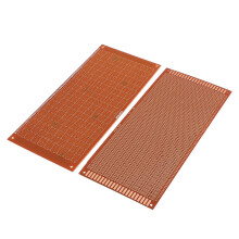 2 Pcs Prototyping Experiment Probe Matrix PCB Circuit Plate Board 10cm x 22cm Brown