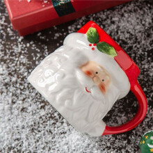 2X 400Ml Mug Cartoon Cute Kawaii Christmas Mug 3D Ceramic Cup Milk Coffee Water Cup Mug