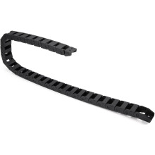 R18 10mm x 15mm(Inner H*Inner W)Black Plastic Cable Wire Carrier Drag Chain 1M Length for CNC