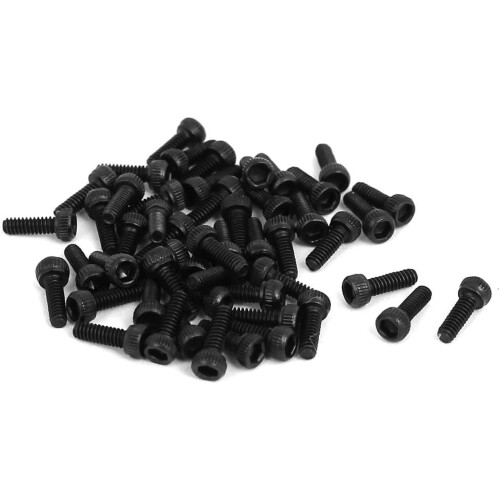 M1.6x5mm Metal Grade 10.9 Fully Thread Hex Socket Head Cap Screw Fastener 50pcs