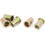 1/2"-13 Straight Knurled Rivet Nut Insert Bronze Tone 5pcs 1