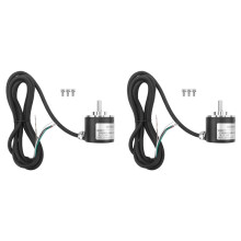 2X Roterande Inkrementell Kodare 38S6G5-B-G24N AB 2-Fasanslutning 50P/R 5-24V Solid Shaft Open Collector NPN Output