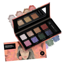 Paleta de Sombras Mate Sugar Cosmetics Blend The Rules - 08 Reflection (Galactic Glitter)