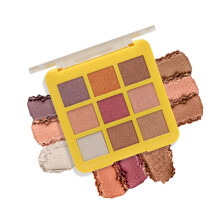 Paleta de Sombras 9 en 1 Colors Queen - 03 Nude It, 18G | Multi-color, Fácil de Difuminar, Larga Duración