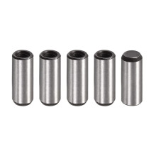 M6 Internal Thread Dowel Pin 5pcs 10x25mm Chamfering Flat Carbon Steel Cylindrical Pin Bed Bookshelf Metal Devices Industrial Pins