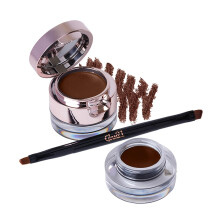 Glam21 2-In-1 Eyebrow & Gel Eyeliner With Brush| Intense Brown Color | Quick Drying & Lasts Up To 24 Hrs | Smudge Proof Gel Eyeliner And Eyebrow Defin