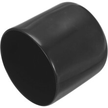 8pcs Rubber End Caps 43mm ID Vinyl Round End Cap Cover Screw Thread Protectors Black
