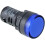 AC 220V LED Pilot Indicator Light Signal Lamp Black Blue 1