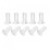M10 x 25mm Plastic Phillips Machine Screws, PC Flat Head Machine Bolts Transparent 25pcs 1