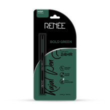 Renee Kajal Pen Con Sacapuntas - Verde Intenso 0.35G 24 Hrs Resistente Lápiz Kohl, Acabado Mate