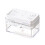2X Kitchen Sink Drain Soap Dispenser Dishwashing Soap Press Soap Box with Sponge Kitchen Detergent Container 2