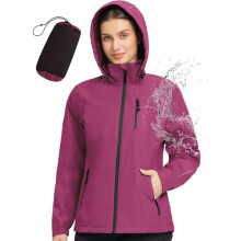Chaqueta Deportiva Impermeable para Mujer, Transpirable y Ligera, Rosa, Talla XL