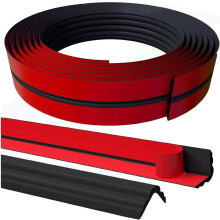 Zócalo Autoadhesivo Sólido Flexible Negro 5m x 4cm