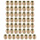 Furniture Threaded Insert Nuts Zinc Alloy Hex-Flush M6 Internal Threads 13mm Length 50pcs 1