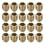 Furniture Threaded Insert Nuts Zinc Alloy Hex-Flush M8 Internal Threads 15mm Length 20pcs 1