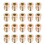 Wood Furniture M6x15mm Threaded Insert Nuts Interface Hex Socket Drive 20pcs 1