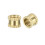Knurled Insert Nuts - 100Pcs M6 x 6mm Length x 8mm OD Female Thread Brass Threaded Insert Embedment Nut for 3D Printer 1