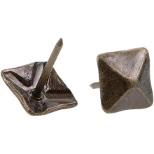 Upholstery Nails Tacks 12mm Square Head Antique Furniture Nails Pins Bronze Tone 60 Pcs