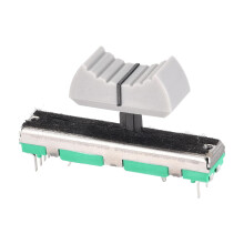 Fader Variable Resistors Mixer 45mm Straight Slide Potentiometer B10K Ohm Dual Channel Potentiometers with Knobs