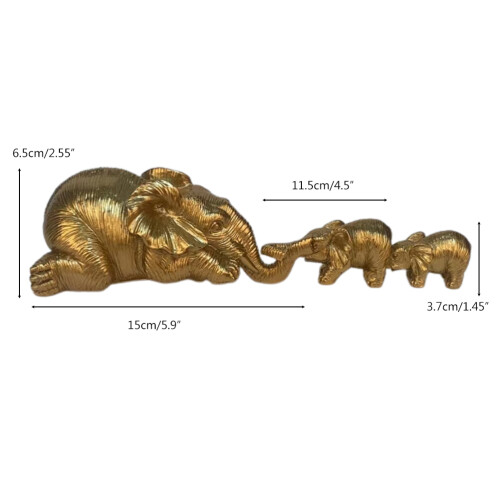 Muttertag Geschenk Elefant Familie Harz Figur