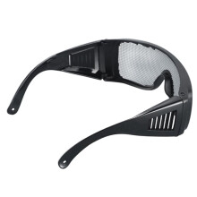 Óculos de Segurança com Lentes de Malha Metálica, Resistentes A Impactos, Versáteis e Portáteis, com Proteção Ocular em Malha de Aço.
