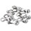 Ball Chain Connector, 6mm 6.5mm Pull Loop Crimp Link Stainless Steel Connection, Pack of 50 1