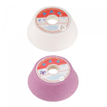 4-Inch Flaring Cup Grinding Wheel 60 Grits White 80 Grits Pink Aluminum Oxide Surface Grinding Ceramic Tool