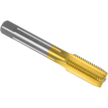 Metric Machine Thread Milling Tap M18 x 2 H2 Titanium Coated (Ti-coated) High Speed Steel 4 Straight Flutes Screw Thread Tapping Threading Machinist R