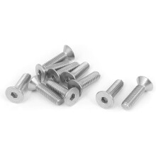 M8 x 30mm Stainless Steel Flat Hex Socket Countersunk Screw Bolt 10pcs