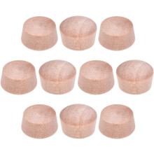 Wood Button Top Plugs 3/8 Inch Cherry Hardwood Furniture Plugs 7/25 Inch Height 200 Pcs