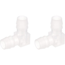 15/32" 90 Degree Elbow Hose Barb, 2pcs L-Shaped Aquarium Air Valve Connector Tubing for Fish Tank Pond Air Line