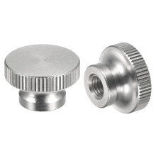 Knurled Thumb Nuts, 5pcs M5 x D16mm x H10mm 304 Stainless Steel Knurled Nut with Collar High Head Blind Hole Knurled Thumb Nuts for 3D Printer Parts