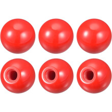 6Pcs Threaded Ball Knobs, M12 Female Thread Thermoset Ball Knob 1.57'' Dia Red Round Operation Ball Handles Embedded Threaded Knob for Machine Handle