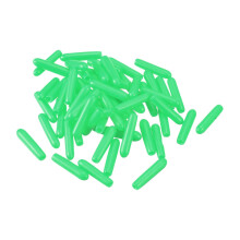 Rubber End Caps, 60Pcs Round Screw Thread Protector 1.6mm Dia Bolt Cap Covers Hole Plugs for Tubing Pipe Rod Nut Furniture, Green