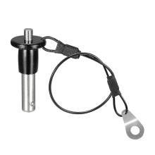 Ball Locking Pins, 304 Stainless Steel Grip Push-Button Locking Quick Release Pin with 24cm Wire (8mm-16mm)