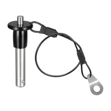 Ball Locking Pins, 304 Stainless Steel Grip Push-Button Locking Quick Release Pin with 24cm Wire (8mm-25mm)
