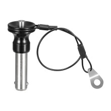 Ball Locking Pins with Button Handle, 304 Stainless Steel Push-Button Quick Release Pin with 20cm Wire (10mm-25mm)