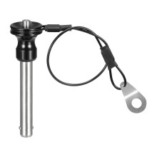 Ball Locking Pins with Button Handle, 304 Stainless Steel Push-Button Quick Release Pin with 21cm Wire (8mm-41mm)