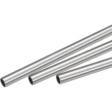 304 Stainless Steel Capillary Tube, OD 6.5mm x 0.2mm Wall Thick 250mm Length Metal Tubing for Industry Machinery, 3Pcs