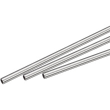 304 Stainless Steel Capillary Tube, OD 4.5mm x 0.2mm Wall Thick 250mm Length Metal Tubing for Industry Machinery, 3Pcs