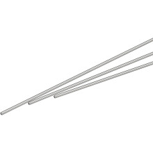 304 Stainless Steel Capillary Tube, OD 1.5mm x 0.2mm Wall Thick 250mm Length Metal Tubing for Industry Machinery, 3Pcs