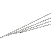 304 Stainless Steel Capillary Tube, OD 0.9mm x 0.1mm Wall Thick 300mm Length Metal Tubing for Industry Machinery, 4Pcs
