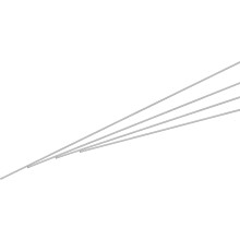 304 Stainless Steel Capillary Tube, OD 0.5mm x 0.1mm Wall Thick 250mm Length Metal Tubing for Industry Machinery, 4Pcs