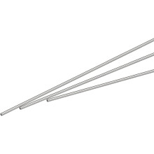 304 Stainless Steel Capillary Tube, OD 0.9mm x 0.1mm Wall Thick 300mm Length Metal Tubing for Industry Machinery, 3Pcs
