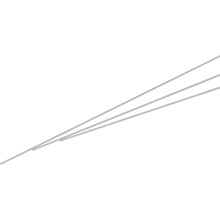 304 Stainless Steel Capillary Tube, OD 0.5mm x 0.1mm Wall Thick 300mm Length Metal Tubing for Industry Machinery, 3Pcs