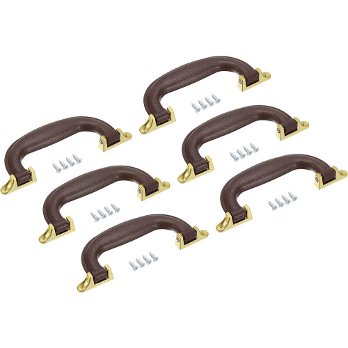 Luggage Handles, 6Pcs 155mm/6.1inch Plastic Pull Handle Suitcase Case Replacement Handles with Screws for Case Suitcase Toolbox, Wine Red