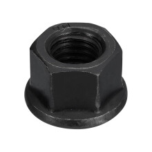 M14 Flange Hex Nut, Grade 8.8 Carbon Steel Black Oxide Finished Hex Flange Nut for Machinery