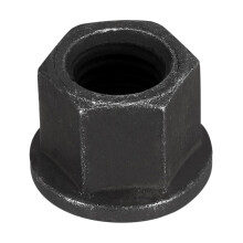 M18 Flange Hex Nut, Grade 8.8 Carbon Steel Black Oxide Finished Hex Flange Nut for Machinery