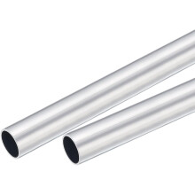 6063 Aluminum Round Tube 19mm OD 17mm Inner Dia 300mm Length Pipe Tubing 2 Pcs