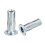 M5 Multi-Grip Rivet Nuts, 5pcs Pre-Bulbed Shank Flat Head Threaded Insert Nut Carbon Steel Plus Nuts for Construction Industrial 1